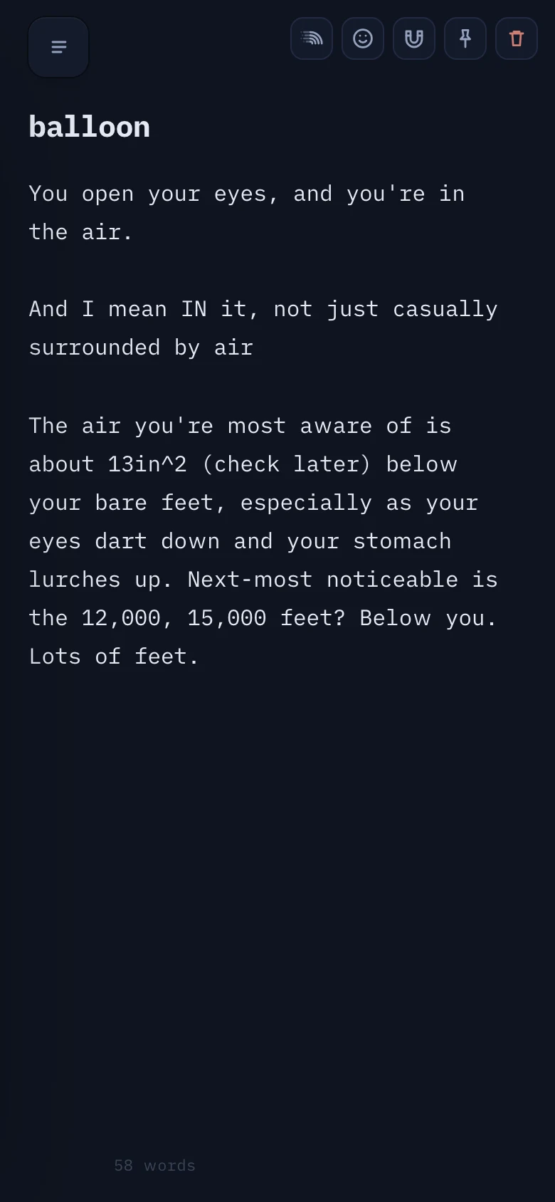 The same note on a phone